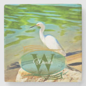 Crane auf dem Mismaloya River 0335 Steinuntersetzer (Vorderseite)