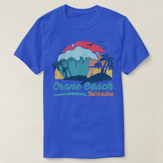 Crane Beach Barbados Beach Summer Surfing Sun Set T-Shirt (Design vorne)