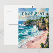 Crane Beach Barbados Postkarte (Vorne/Hinten)
