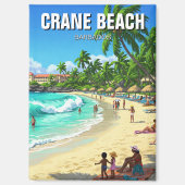 Crane Beach Barbados Travel Magnet (Vorderseite)