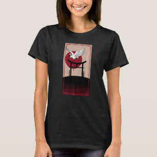 Crane Bird Retro Vintag 90 Style Japanisch Grafik T-Shirt