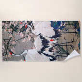 Crane Birds Strandtuch (Vorderseite)