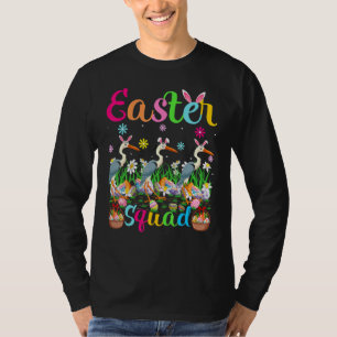 Crane Bunny Ear Osterplatz Crane Bird Happy Eas T-Shirt