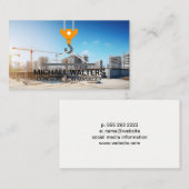 Crane | Construction | Builder Visitenkarte (Vorne/Hinten)