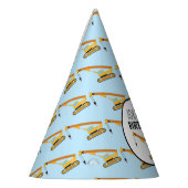 Crane Construction Truck Boy Birthday Partyhütchen (Links)