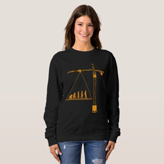 Crane driver for crane leader evolution crane dri sweatshirt (Vorne ganz)