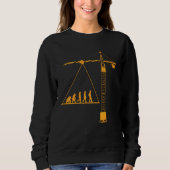 Crane driver for crane leader evolution crane dri sweatshirt (Vorderseite)