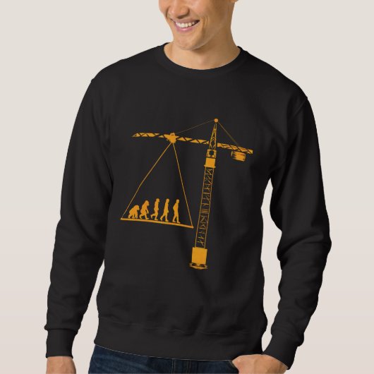 Crane driver  for crane leader evolution crane dri sweatshirt (Vorderseite)