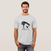 Crane Eating Fish - Mimbres Potteric Design T-Shirt (Vorne ganz)