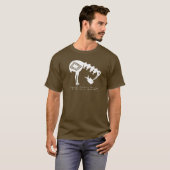 Crane Eating Fish - Mimbres Pottery Design T - Shi T-Shirt (Vorne ganz)