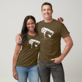 Crane Eating Fish - Mimbres Pottery Design T - Shi T-Shirt (Unisex)