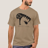 Crane Eating Fish - Mimbres Pottery Design T - Shi T-Shirt (Vorderseite)