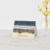 Crane Flight painterly Denken Sie an Ihre Karte (Gelbe Blume)