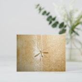 Crane Fly Postcard Postkarte (Stehend Vorderseite)