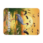 Crane in Keoladeo National Park India Travel Magnet (Horizontal)