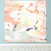 Crane Land Leinwanddruck (Insitu (Holzboden))