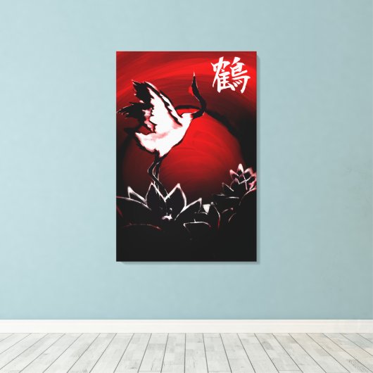 Crane Leinwanddruck (Insitu (Holzboden))