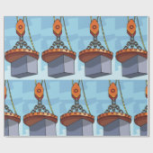 Crane Lifting Geschenkpapier (Flach)