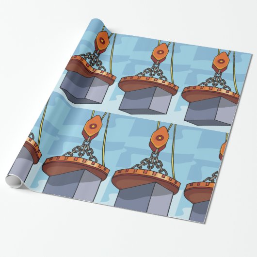 Crane Lifting Geschenkpapier (Ungerollt)