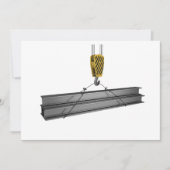 Crane Lifting Girders Einladungen (Vorderseite)