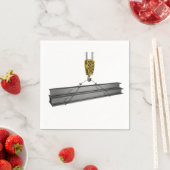 Crane Lifting Girders Paper Napkins Serviette (Beispiel)