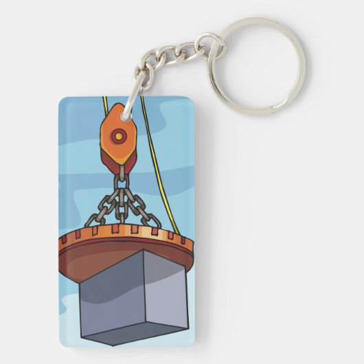 Crane Lifting Schlüsselanhänger (Rückseite)