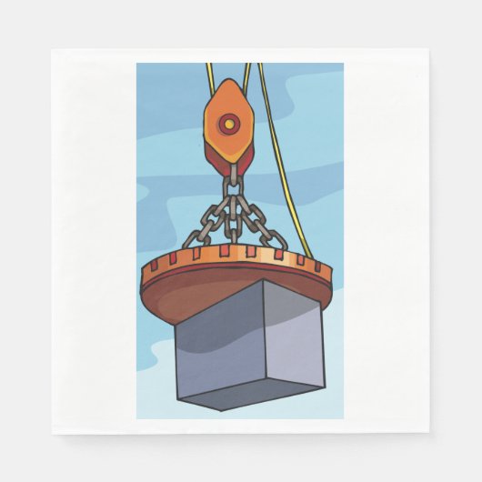 Crane Lifting Serviette (Vorderseite)