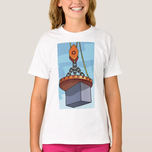 Crane Lifting T-Shirt (Vorderseite)