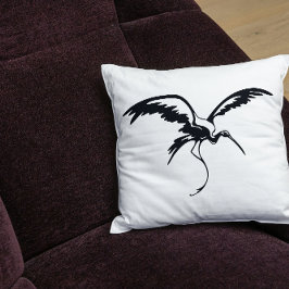 Crane Line Art Kissen