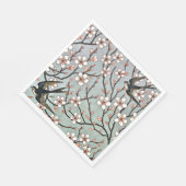 Crane - Mandelblüten und Schwalben Serviette (Ecke)