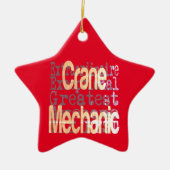 Crane Mechanic Extraordinaire Keramik Ornament (Vorne)