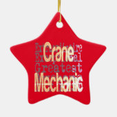 Crane Mechanic Extraordinaire Keramik Ornament (Hinten)