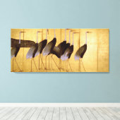Crane, Ogata Korin, japanische Kunst Leinwanddruck (Insitu (Holzboden))