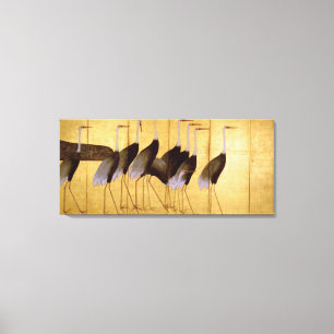 Crane, Ogata Korin, japanische Kunst Leinwanddruck