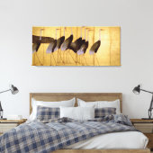 Crane, Ogata Korin, japanische Kunst Leinwanddruck (Insitu (Schlafzimmer))