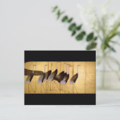 Crane, Ogata Korin, japanische Kunst Postkarte (Stehend Vorderseite)