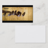 Crane, Ogata Korin, japanische Kunst Visitenkarte (Vorne/Hinten)