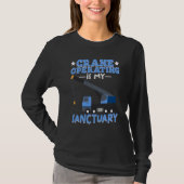 Crane Operating is my Sanctuary Construction Worke T-Shirt (Vorderseite)