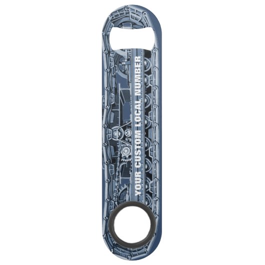 CRANE OPERATOR CUSTOM GEWERKSCHAFT LOKALE NUMMER I SPEEDFLASCHENÖFFNER (Vorderseite)