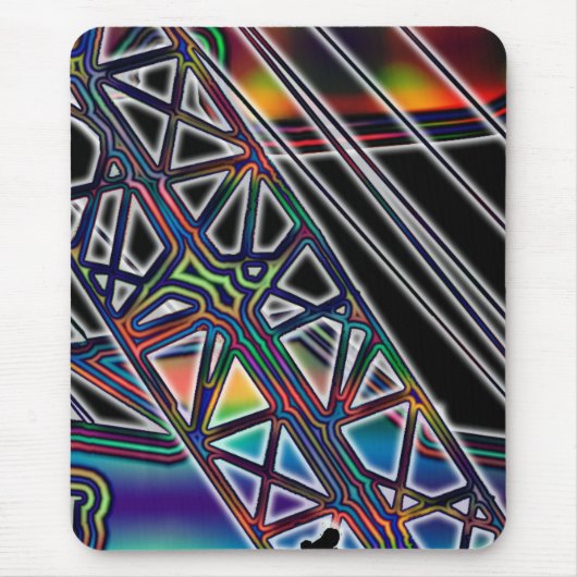 CRANE OPERATOR FARBBIG LATTICE BOOM ART MOUSEPAD (Vorne)