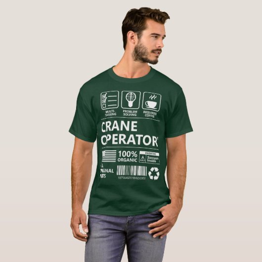 Crane Operator Funny Gift T-Shirt (Vorne ganz)