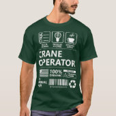 Crane Operator Funny Gift T-Shirt (Vorderseite)