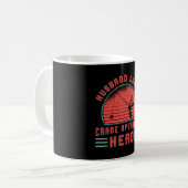 Crane Operator Husband Daddy Construction Site Kaffeetasse (Vorderseite Links)