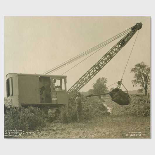 CRANE-OPERATOR SHOVEL 12 GESCHENKPAPIER (Flach)