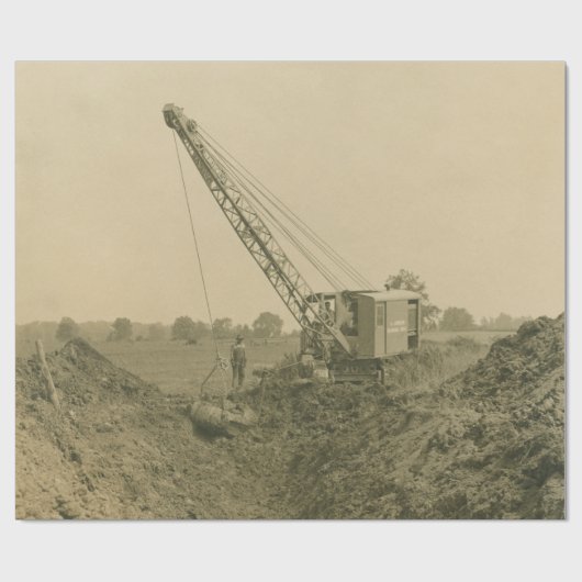 CRANE-OPERATOR SHOVEL 26 GESCHENKPAPIER (Flach)