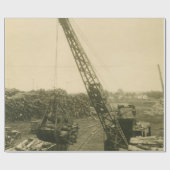 CRANE-OPERATOR SHOVEL 28 GESCHENKPAPIER (Flach)