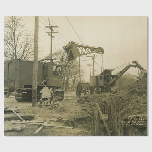 CRANE-OPERATOR SHOVEL (Nordwesttechnik) 14 Geschenkpapier (Flach)