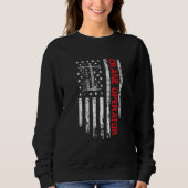 Crane Operator US Flag Crane Operator Sweatshirt (Vorderseite)