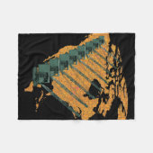 CRANE OPERATOR US MAP JIGSAW PUZZLE OPERATOR FLEECEDECKE (Vorderseite (Horizontal))