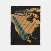 CRANE OPERATOR US MAP JIGSAW PUZZLE OPERATOR FLEECEDECKE (Vorderseite)
